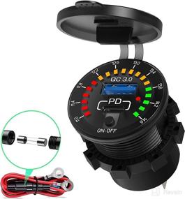 img 4 attached to Upgraded Qidoe Waterproof Voltmeter Motorcycle