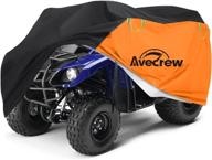 прочностьт водонепроницаемая крышка atv avecrew для kawasaki yamaha suzuki honda polaris - защита на открытом воздухе с уф-защитой, ветрозащита, 82 ''д х 47''ш х 45''в логотип