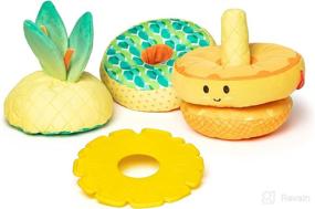 img 2 attached to 🍍 "Мягкая игрушка Melissa & Doug для младенцев "Ананасовый стекляшка" с мульти-сенсорными функциями