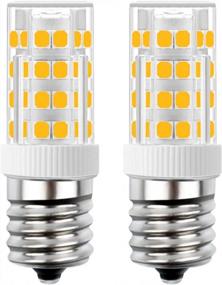 img 4 attached to 2-Pack SumVibe E17 LED Bulb For Microwave Oven Appliance - 4W Warm White 3000K Non-Dimmable 110V-130V