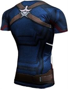 img 1 attached to 🦸 SevenJuly1 Captain Superhero Compression Fitness Boys' Clothing - Shop Tops, Tees & Shirts for Enhanced Performance