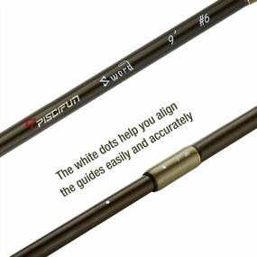 img 1 attached to Piscifun Sword Fly Fishing Rod 4 Piece 9Ft Graphite- IM7 Carbon Fiber Blank - Accurate Placement - Ingenious Design - Chromed Guide And Durable Rod Tube (Size: 4/5/6/7/9Wt)