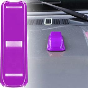 img 1 attached to 🚗 Bonbo Engine Hood Hinge Cover Trim ABS for 2018-2021 Jeep Wrangler JL & Gladiator JT 2PCS Exterior Accessories (Purple) - Enhance Your Jeep's Style with Premium Engine Hood Hinge Cover Decoration!