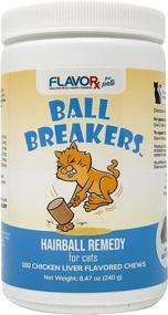 img 3 attached to FLAVORx Hairball Relief Chews - 160 Super-Tasty Ball Breakers to Support Your Kitty's Hairball Control, All-Natural Formula