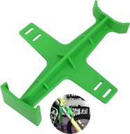 🏍️ durable dirt bike fork saver: ultimate suspension support & transport stand protector for motocross enthusiasts (green) логотип