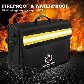 img 3 attached to Secure & Spacious: Tamfile Fireproof & Waterproof Document Organizer With Password Lock