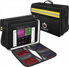 img 4 attached to Secure & Spacious: Tamfile Fireproof & Waterproof Document Organizer With Password Lock