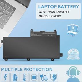 img 3 attached to Power Up Your HP ProBook With BatteryMon CI03 / CI03XL Battery: Compatible With G2 And G3 Models