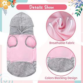 img 1 attached to FATCOOLGOO Cationic Breathable Dog Hoodies Sweatshirt