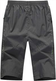 img 4 attached to Sandbank Men'S Quick Dry Outdoor Capri Shorts With Zipper Pockets For Hiking And Below Knee Coverage