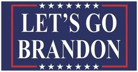 img 4 attached to 🚗 100-Piece Let's Go Brandon Stickers - Car Bumper Sticker Decal Set for Cars, Trucks, Vans, Boats, Signs, and Windows - Funny Bumper Stickers for Decorations