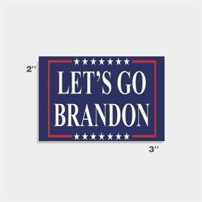 img 3 attached to 🚗 100-Piece Let's Go Brandon Stickers - Car Bumper Sticker Decal Set for Cars, Trucks, Vans, Boats, Signs, and Windows - Funny Bumper Stickers for Decorations