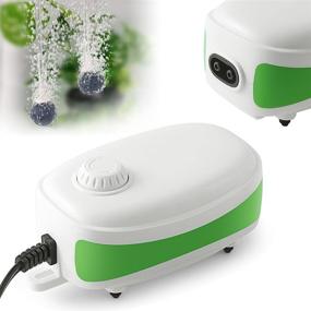 img 4 attached to 🐠 Enhance Your Aquarium's Oxygenation with HITOP 5W Adjustable Aquarium Air Pump - Quiet, Powerful & Equipped with Accessories