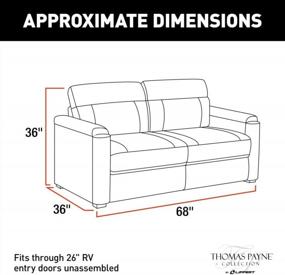 img 2 attached to Upgrade Your RV With THOMAS PAYNE'S 68" Tri-Fold Sofa - Perfect For 5Th Wheels, Travel Trailers And Motorhomes