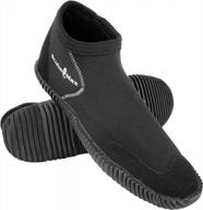 scubamax 3mm low cut soft sole neoprene dive boots w/ aqua vents - ideal for water sports! logo