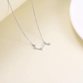 img 2 attached to AOBOCO Crystal-Embellished Sterling Silver Zodiac Necklace - 12 Astrology Constellations - Ideal Anniversary & Birthday Jewelry Gifts For Women