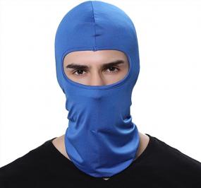 img 2 attached to Outdoor Sports Cycling Skullies Beanies Hooded Ski Mask Balaclava For Men And Women By GAMWAY