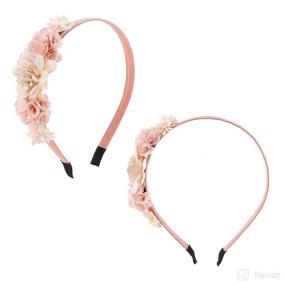 img 1 attached to Floral HairBand Headbands Plastic Mligril Baby Care best - Hair Care