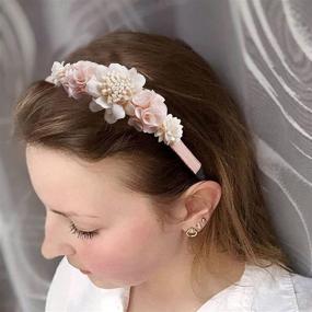 img 4 attached to Floral HairBand Headbands Plastic Mligril Baby Care best - Hair Care