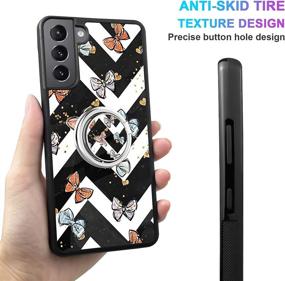 img 1 attached to 2021 Newly Case For Samsung Galaxy S21 With Kickstand Anti-Collision Suitable For Samsung Galaxy S21 Ultra-Thin Soft Back Case Compatible For Samsung Galaxy S21-Butterfly Car Electronics & Accessories