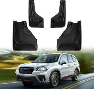 🚗 top-quality mud flaps subaru forester 2019-2022: clean & protect your vehicle with powerty fit™ mud splash guards (4 pc set) logo