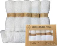 👶 ultra soft and absorbent premium organic bamboo baby washcloths - gentle baby face towels for delicate skin - newborn eco-friendly face towel - organic baby face wipes logo