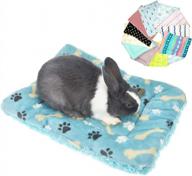 muyaopet rabbit guinea pig hamster bed mat winter thick fleece squirrel hedgehog bunny chinchilla bed house nest small animal accessories (s(15.7"*11.8"), sent by ramdon) logo