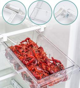 img 2 attached to Kitchen Fridge Organizer Bins - MDHAND Pull-Out Drawer For Fruit And Vegetable Storage, Ideal For Refrigerator Shelf Under 0.6"", Perfect Pantry Organizer For A Tidy And Organized Home