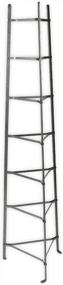 img 2 attached to Stylish And Functional 7-Tier Pot Rack Stand, Unassembled - Enclume Hammered Steel Cookware Organizer