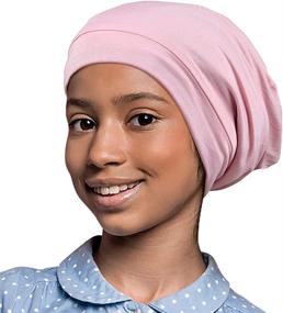 img 3 attached to 🎀 Oversized Adjustable Satin Curly Hair Sleeping Bonnet