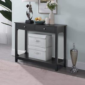 img 4 attached to Stylish TaoHFE Console Table With Drawers For Organized Entryway - Ideal For Small Hallways