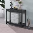 stylish taohfe console table with drawers for organized entryway - ideal for small hallways logo