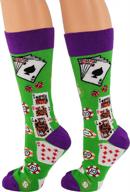 get lucky with arad novelty casino socks - fun and quirky clothes for both men and women! logo