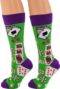 img 4 attached to Get Lucky With ARAD Novelty Casino Socks - Fun And Quirky Clothes For Both Men And Women!