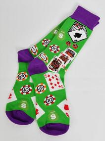 img 1 attached to Get Lucky With ARAD Novelty Casino Socks - Fun And Quirky Clothes For Both Men And Women!