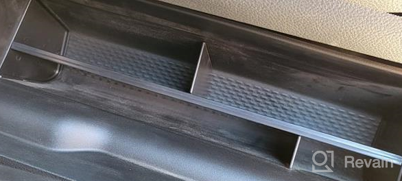 img 1 attached to 🧤 Ultimate Glove Box Organizer for Dodge RAM 1500 - Motrobe ABS Divider, Black - 2019-2023 Accessories review by Chris Budenski