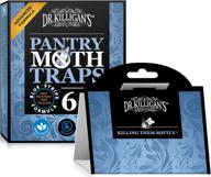 dr. killigan's premium pantry moth traps with pheromones prime non-toxic sticky glue trap for food and cupboard moths in your kitchen how to get rid of moths organic (6, blue) logo