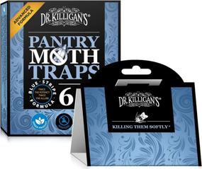 img 4 attached to Dr. Killigan'S Premium Pantry Moth Traps With Pheromones Prime Non-Toxic Sticky Glue Trap For Food And Cupboard Moths In Your Kitchen How To Get Rid Of Moths Organic (6, Blue)