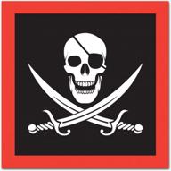 2-ply pirate luncheon napkins - 16/package logo