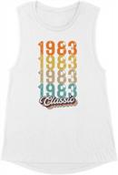 vintage women's muscle tank from 1983 - perfect addition to your wardrobe logo
