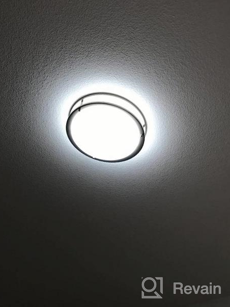 img 1 attached to Versatile And Energy-Efficient Amico LED Ceiling Light- 2 Pack, Selectable Light Temperature, Brushed Nickel Finish, Dimmable, 1800LM High Brightness review by Michael Persing
