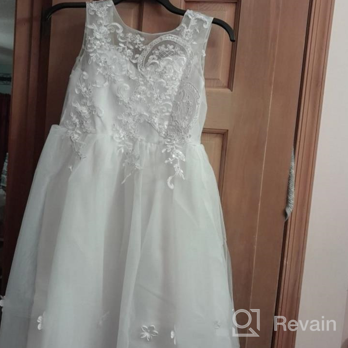 img 1 attached to Gzcdress Communion Baptism Dresses Bridesmaid Girls' Clothing review by Dawn Burg