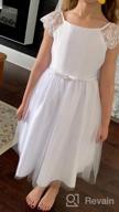 img 1 attached to Stunning iGirlDress Flower Girl Dress: Perfect for First Communion, Pageant, Wedding, and Birthday review by Julie Weigel