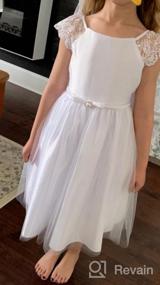 img 5 attached to Stunning iGirlDress Flower Girl Dress: Perfect for First Communion, Pageant, Wedding, and Birthday