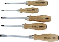 🛠️ felo 22155 mf slotted and phillip screwdrivers 5pc set with wood handle & matte blade - made in germany логотип