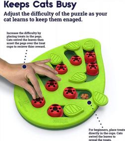 img 1 attached to Interactive Cat Treat Puzzle - Nina Ottosson By Petstages Buggin' Out Puzzle & Play: Boost Your Cat'S Playtime And Intelligence