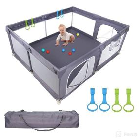 img 4 attached to Playpen Babies Toddlers Outdoor 71X59X27