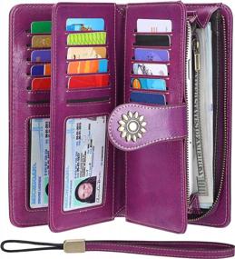 img 2 attached to Secure Your Essentials With Lavemi'S Large Capacity RFID Blocking Wallets For Women