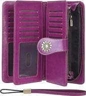 secure your essentials with lavemi's large capacity rfid blocking wallets for women logo