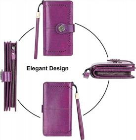 img 1 attached to Secure Your Essentials With Lavemi'S Large Capacity RFID Blocking Wallets For Women